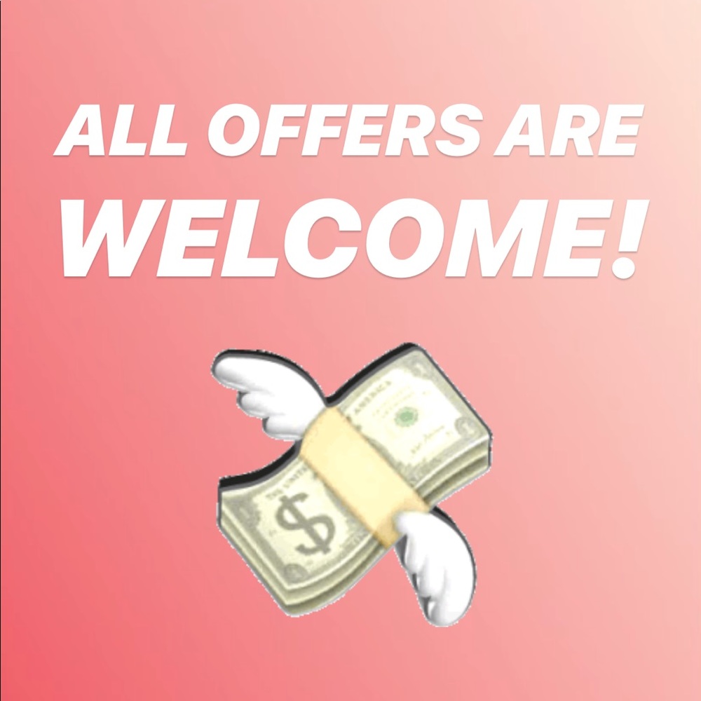 All reasonable offers are welcome at this closet!